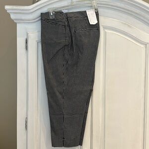Coldwater Creek black-and-white print crop leg pant